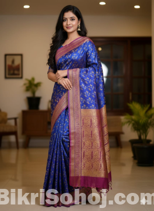 Kashmeri Katan Saree